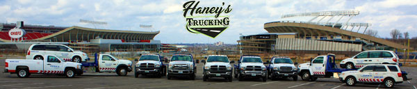 Haney's Trucking and Tow Service offering 24/7 Emergency Towing in the Kansas City Metro Area 24/7. Serving both Kansas and Missouri.